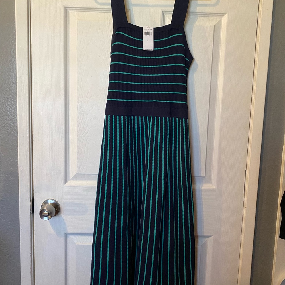 Striped Sleeveless Maxi Dress